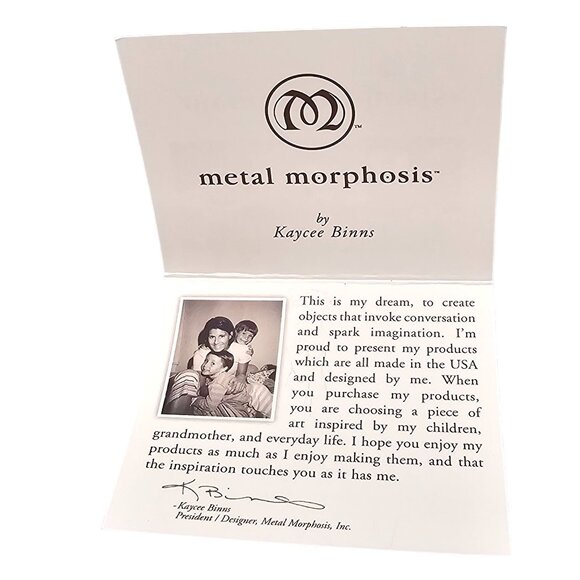 Metal Morphosis Candle Snuffer Angel By Kaycee Binns 8" Detailed Handcrafted USA - Picture 15 of 16